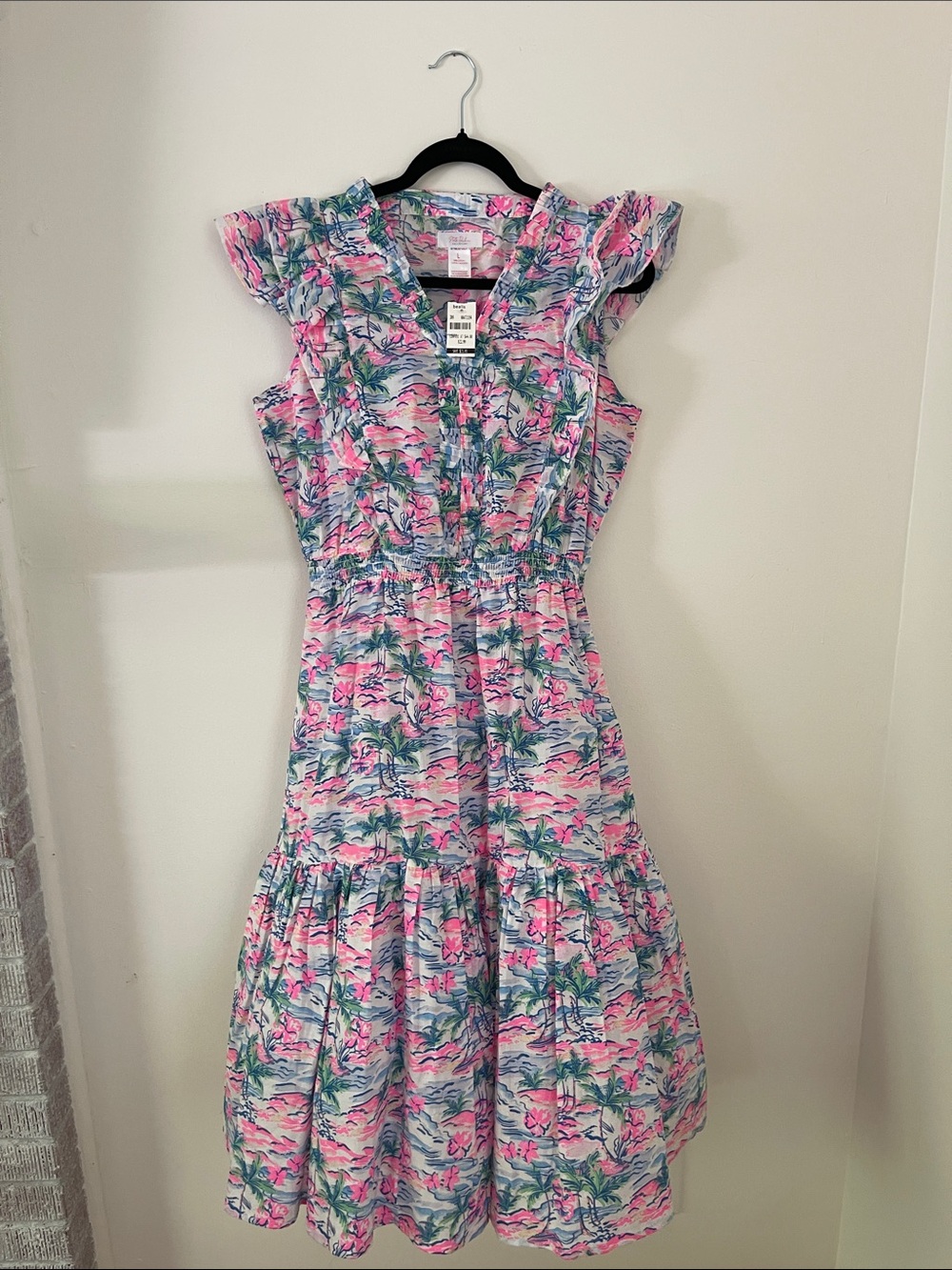 NWT Stella Parker Floral Tunic in Pink & Blue
